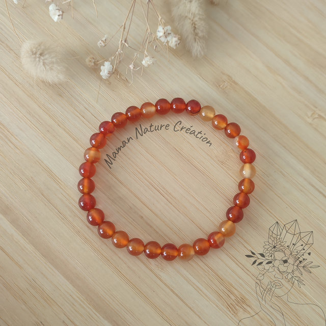 Bracelet Gaïa en Cornaline Naturelle