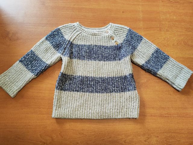 Pull rayé en 2 ans
