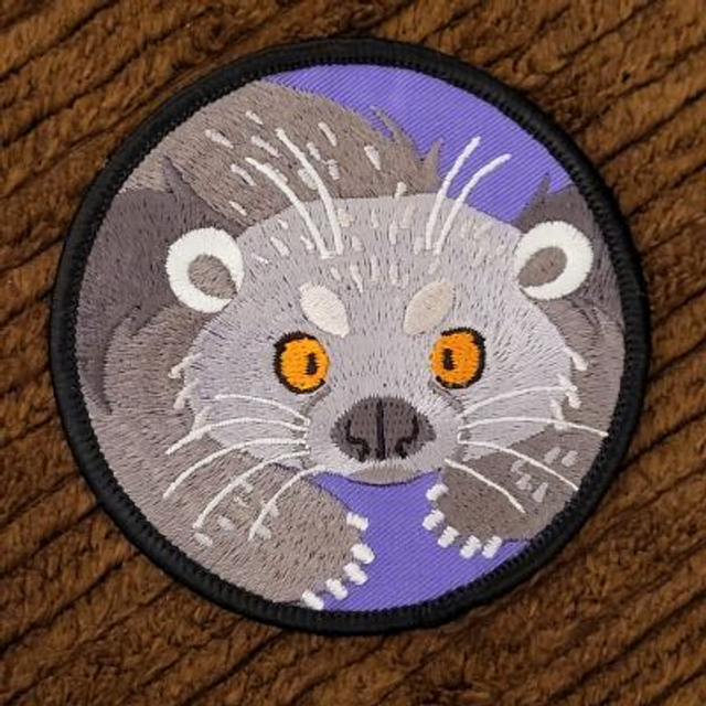 Binturong embroidered patch