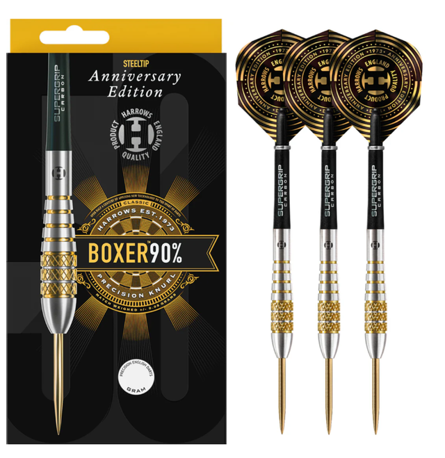 Boxer Bomb 90% Tungsten Steel Tip Darts by Harrows 26g