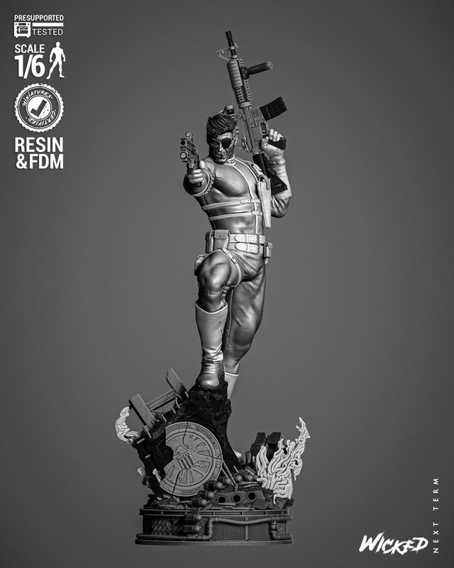 STATUE NICK FURY série marvel comics