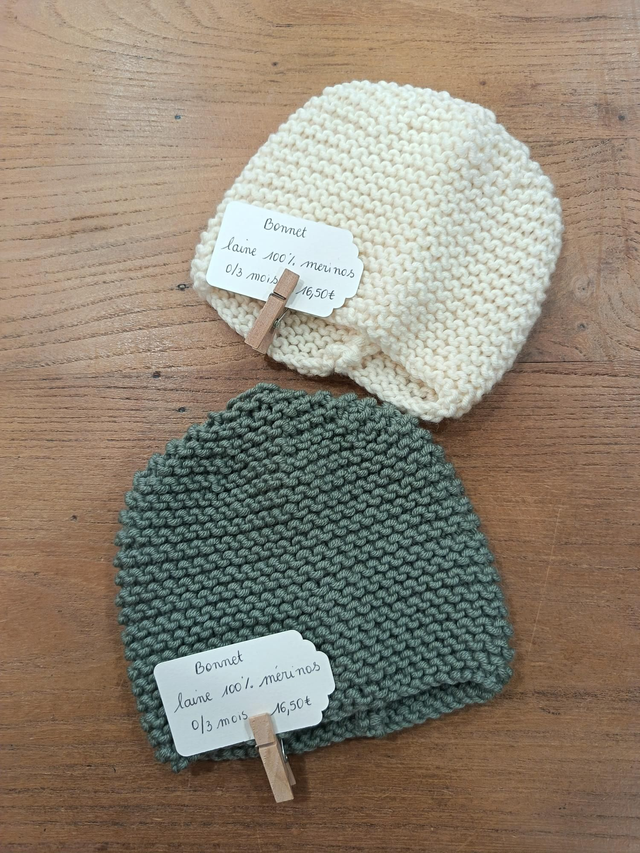 Bonnet sans noeud 0/3 mois
