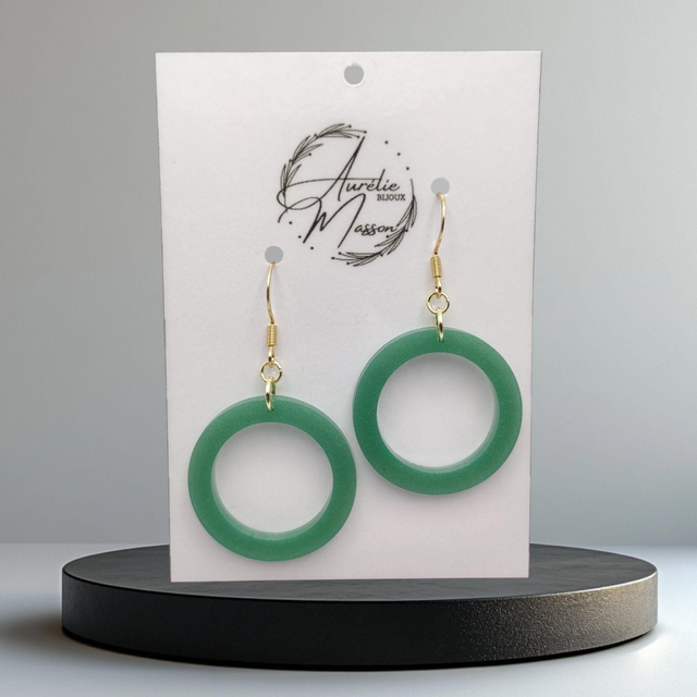 Boucles d'oreilles "Nénuphar"