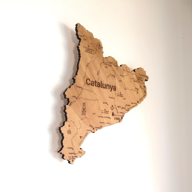 A09 – Carte de Catalogne - Decoration murale design