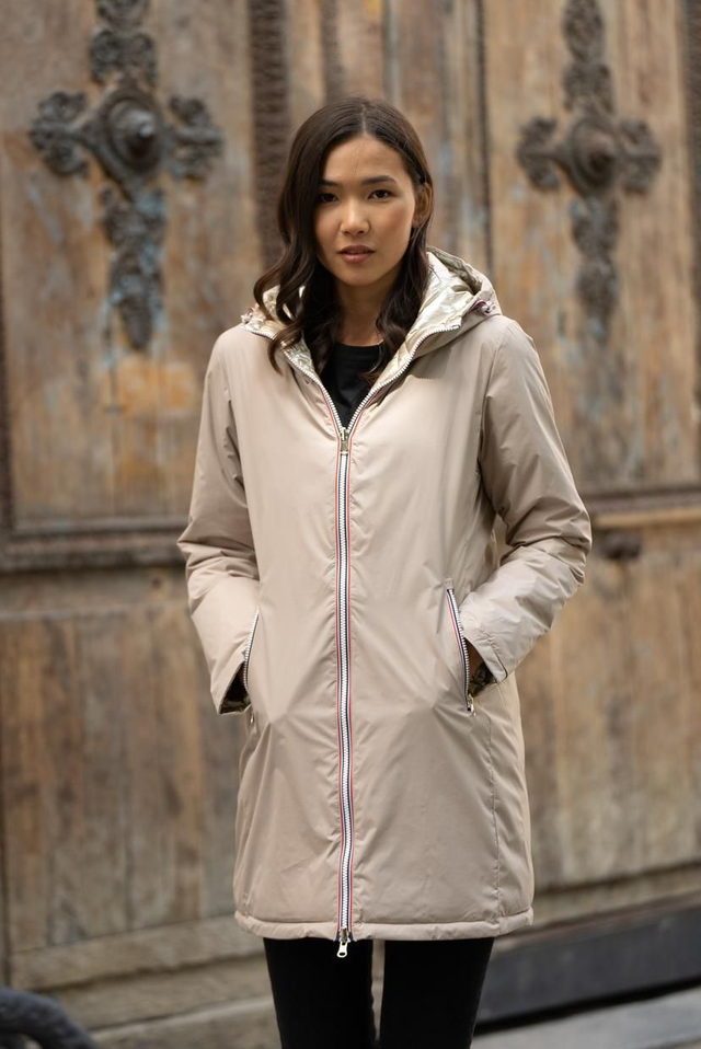 Parka réversible à capuche 