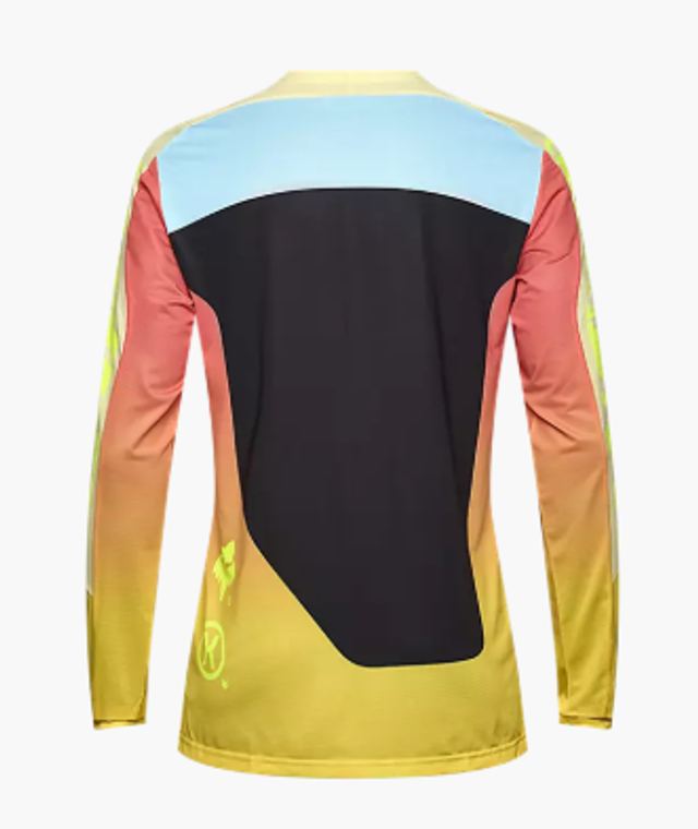 Maillot FOX à manches longues FLEXAIR ELEVATED jaune ou bleu