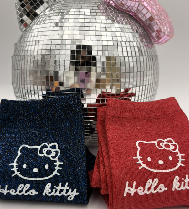 Chaussettes a paillettes hello Kitty phospho