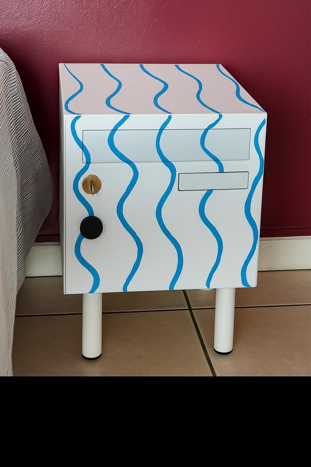 Table de chevet vertical océanique 