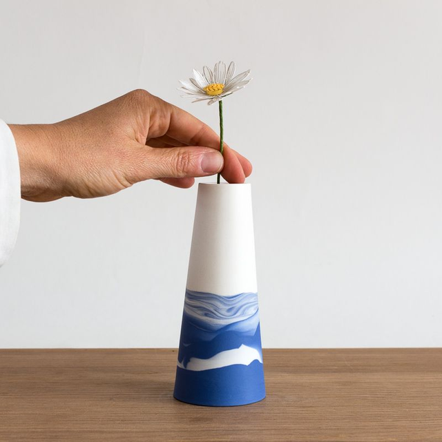 Vase - Soliflore - Horizons - Bleu