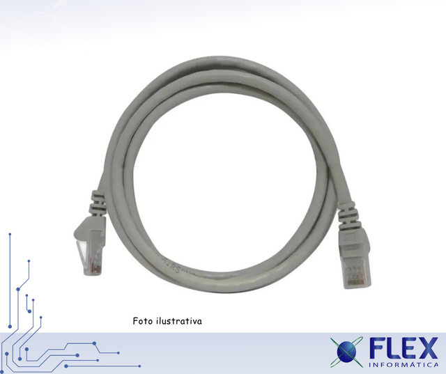 PATCH CORD CAT5E MONTADO C/ CONEC 1.5MT 26AWG 