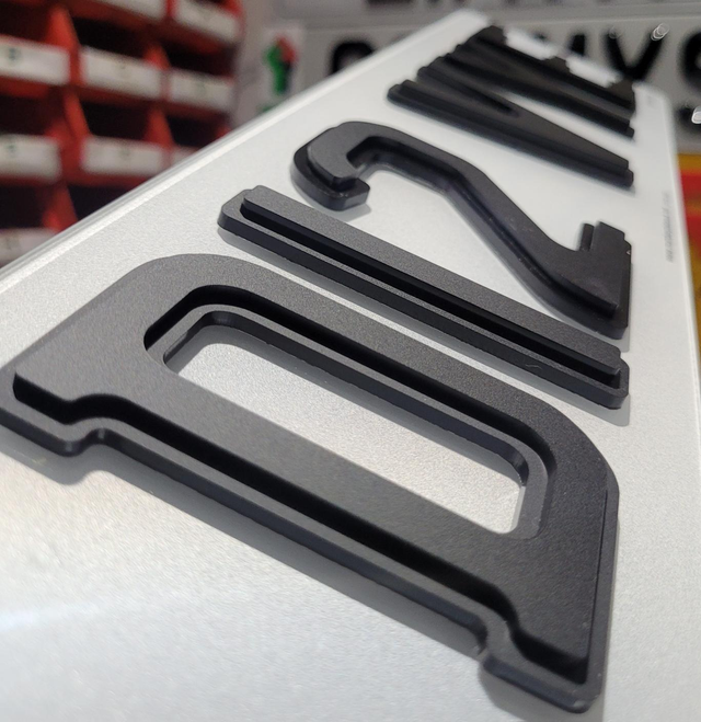 6mm All Matte Black Pyramid 4D 