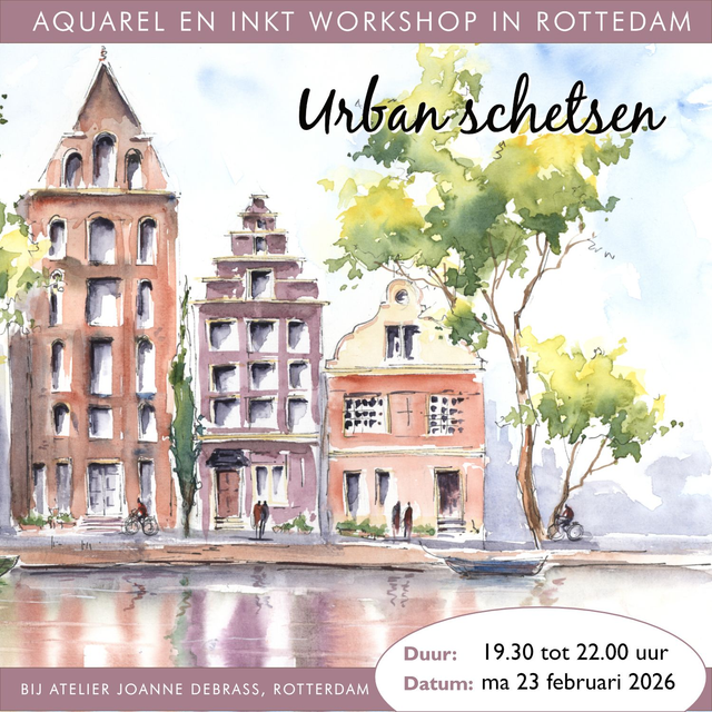 23-02-2026 van 19.30 - 22.00 Workshop Urbanschetsen in Rotterdam