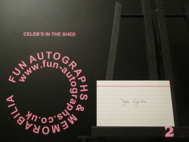 Dee Gordon Authentic Autographed Index Card (2)