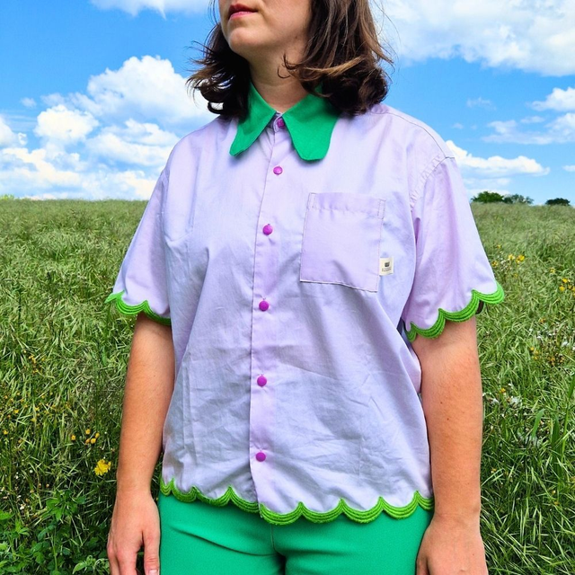Chemise upcyclée Mariette – Taille XL