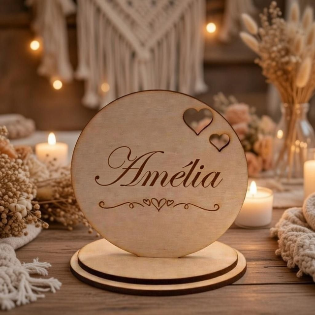 Marque place  personnalisable 