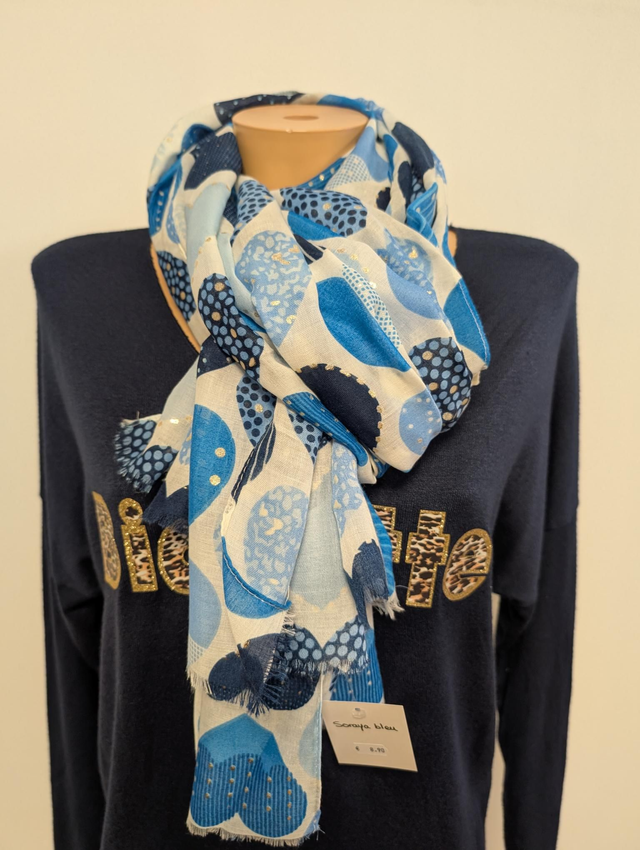 Foulard Soraya bleu 