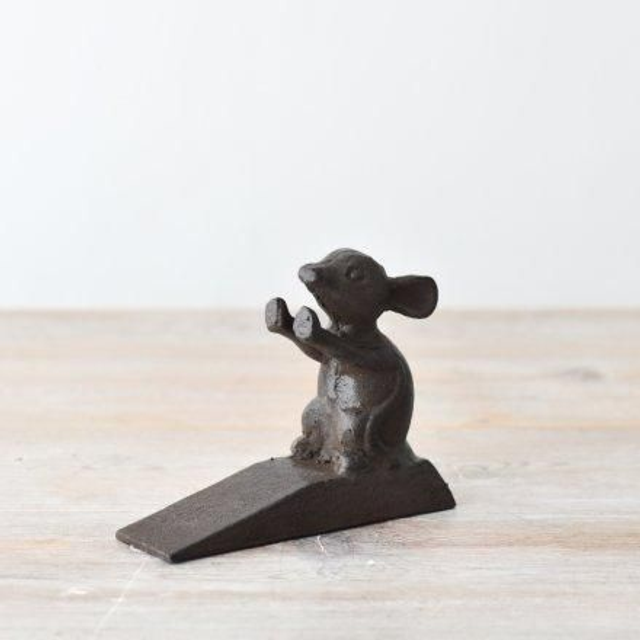 Cast Iron Mouse Doorstop