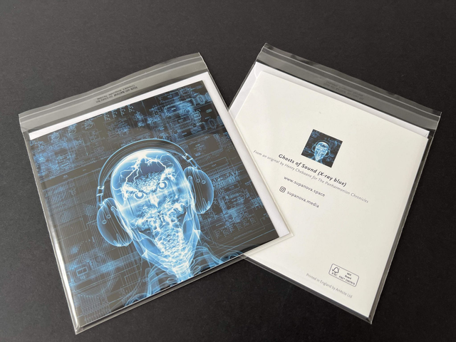 Ghosts of Sound (X-ray blue) - Art Print by Henry Chebaane