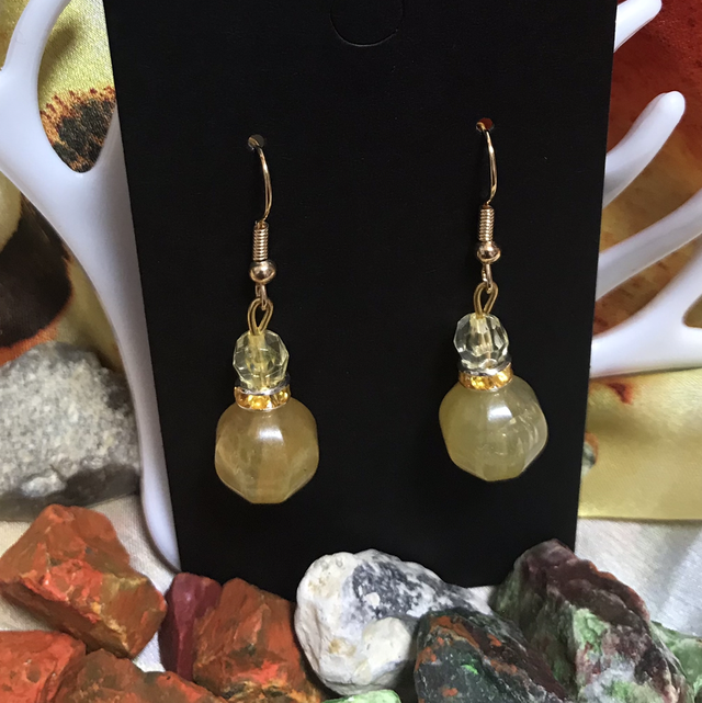 Yellow Dangling Earrings- YDE27