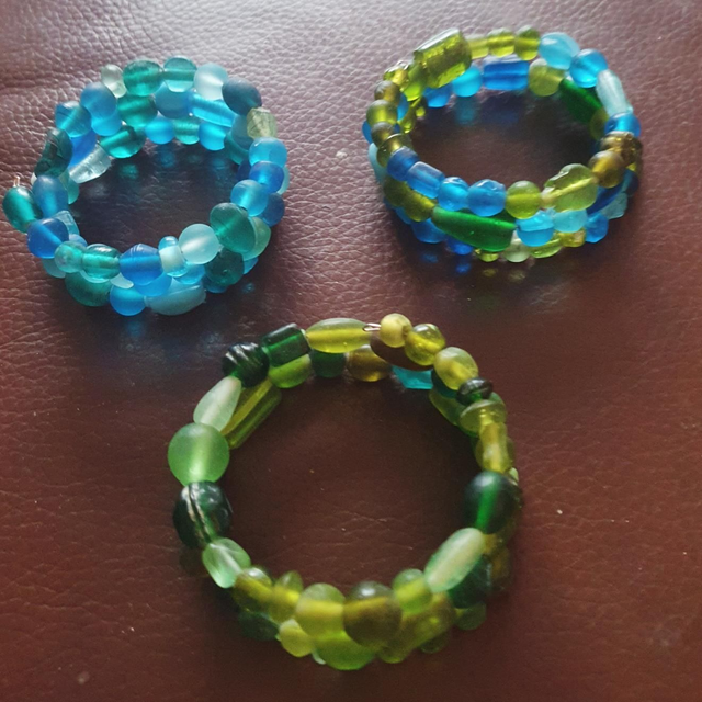 INDIAN GLASS BEAD BRACELETS