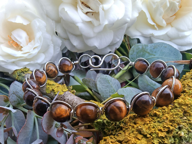 Bracelet antique Oeil de tigre 