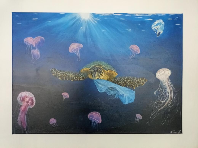 "La vérité ou la beauté" 50x70cm