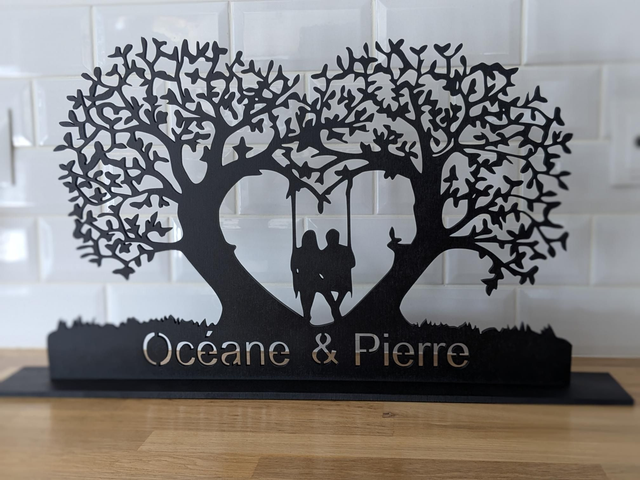 Arbre de Vie Love Balançoire sur Socle Grand Modele