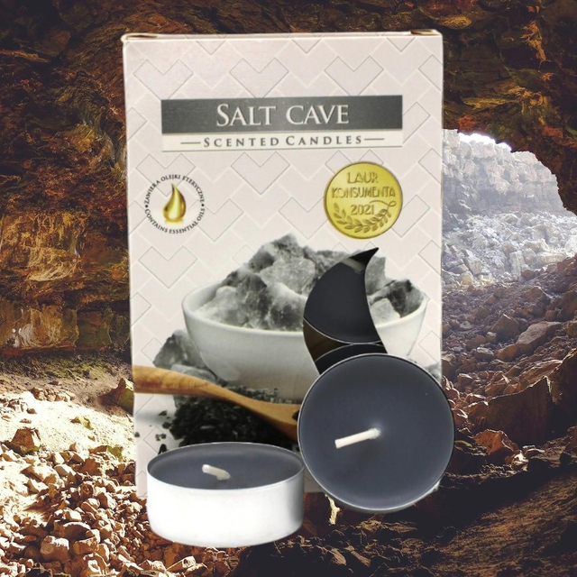 Bougie parfumée &quot;Grotte de sel&quot;