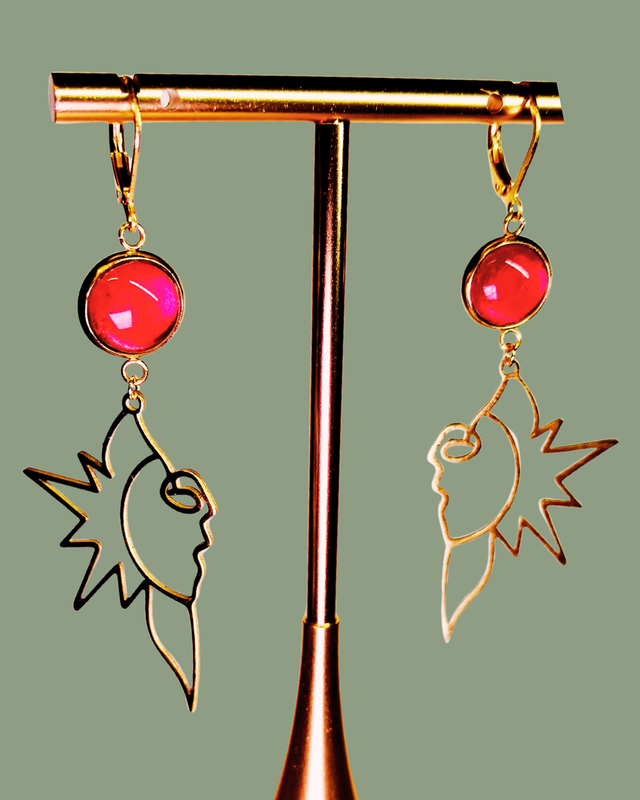 Boucles d'oreilles Coucher de soleil - Collection d'été Eclats d'Ame