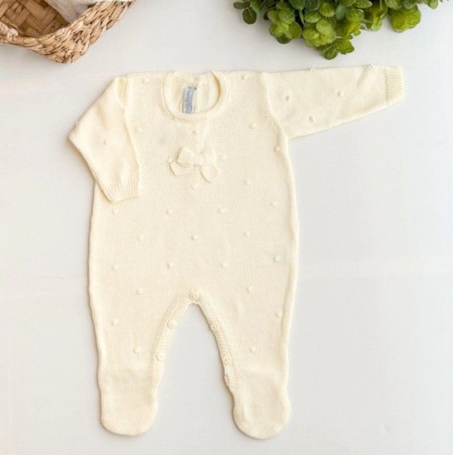 Macacão tricot amarelo - Lola da Baby Boom