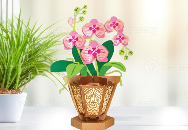 Lanterne Vase Orchidée