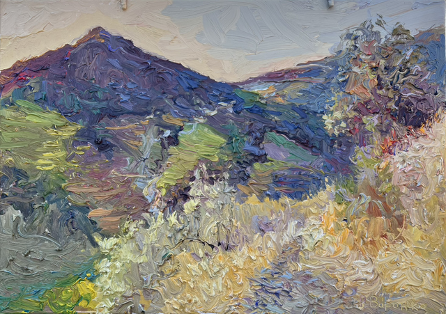 „Morgenlicht im Tal, Pyrenäen“ Öl auf Leinwand, 50 × 70 cm