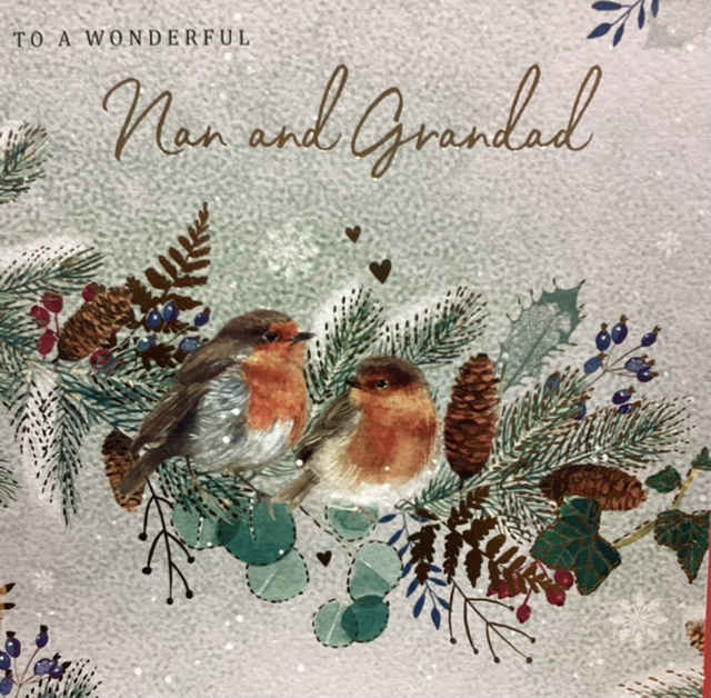 Christmas Grandparents Nan and Grandad (Robins) GBCC