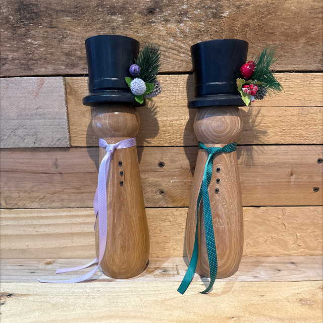 Large Wooden Snowman 