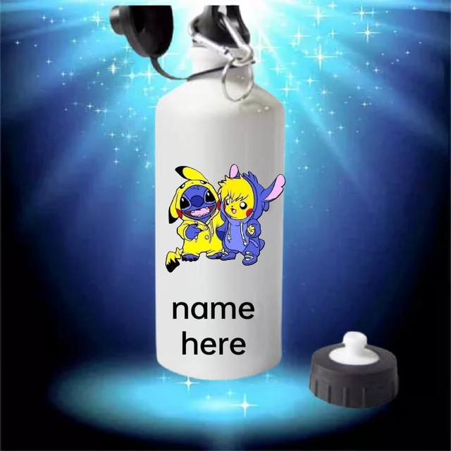Stitch An Pikachu Water Bottle 
