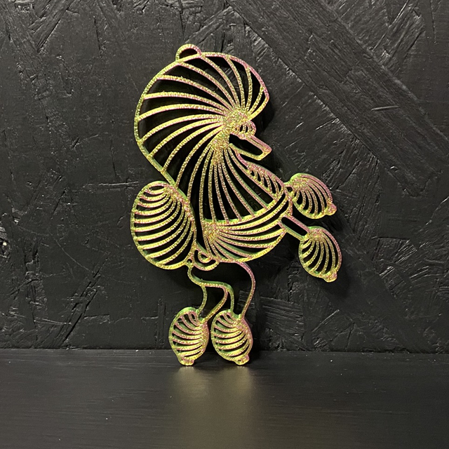 3D - Poodle Continental Green Meadow 