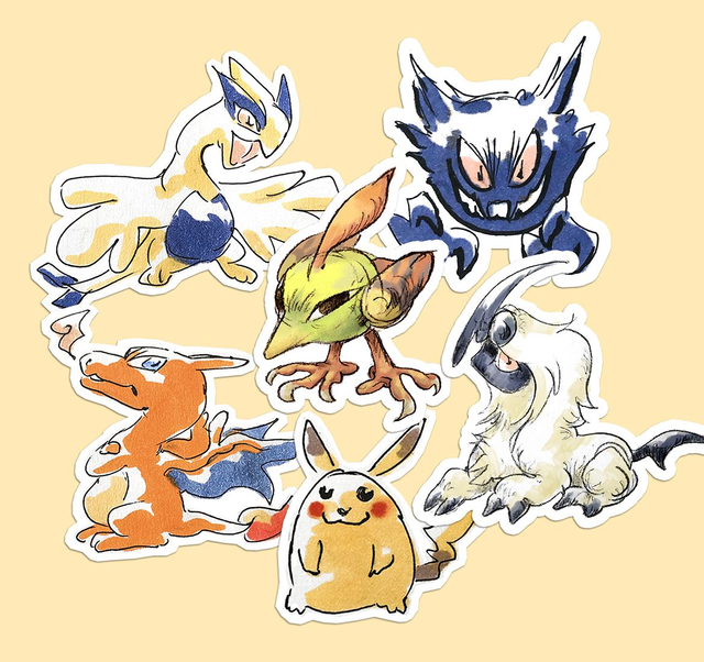 Pokemon vinyl stickers Batch 1