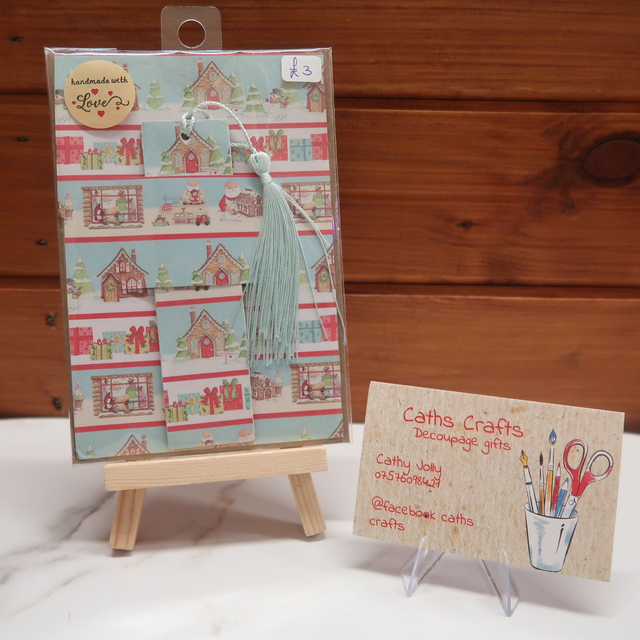 Christmas Bookmark Greeting Card