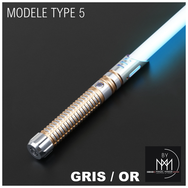 SABRE LASER - Modèle type 5 - GRIS & OR