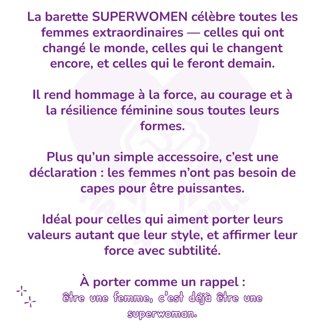 #Tu es une Superwomen