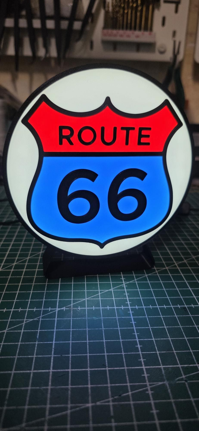 Mini  lampe route 66