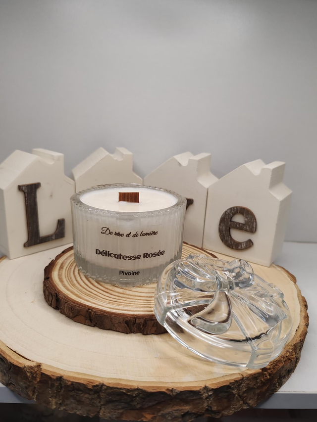 Bougie Bonbonnière Pivoine 