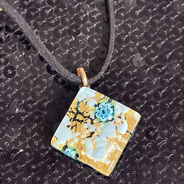 Murano Glas Anhänger Kette