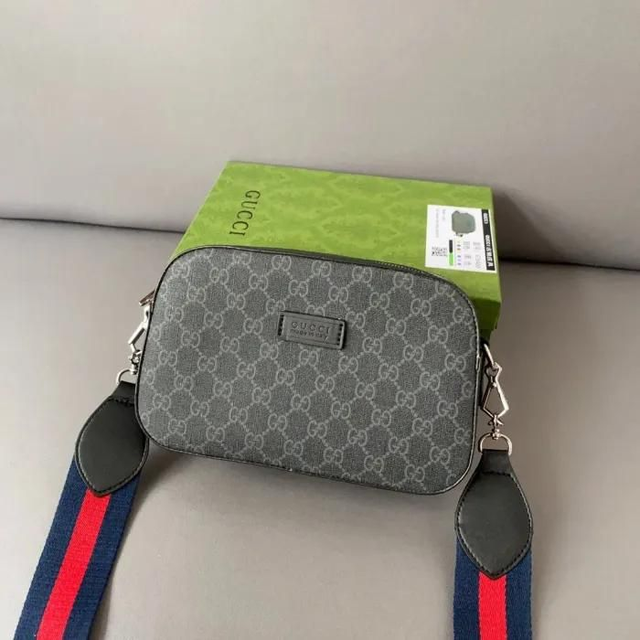 Sacoche GG original jacquard grise 25 x 15 cm