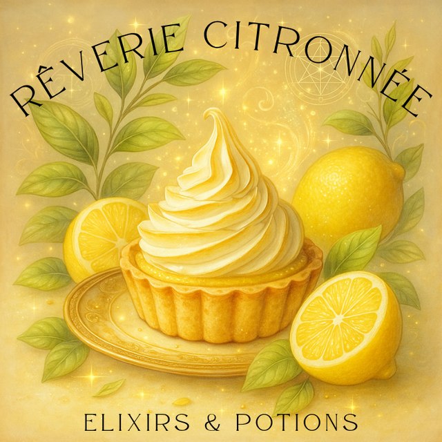 Bougie parfumée gourmande "Rêverie Citronnée" (tarte citron meringuée)
