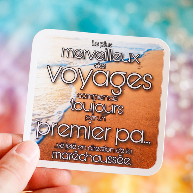 Namaste Grands Morts × Vénus en Filet ❧ Sticker Le plus merveilleux des voyages