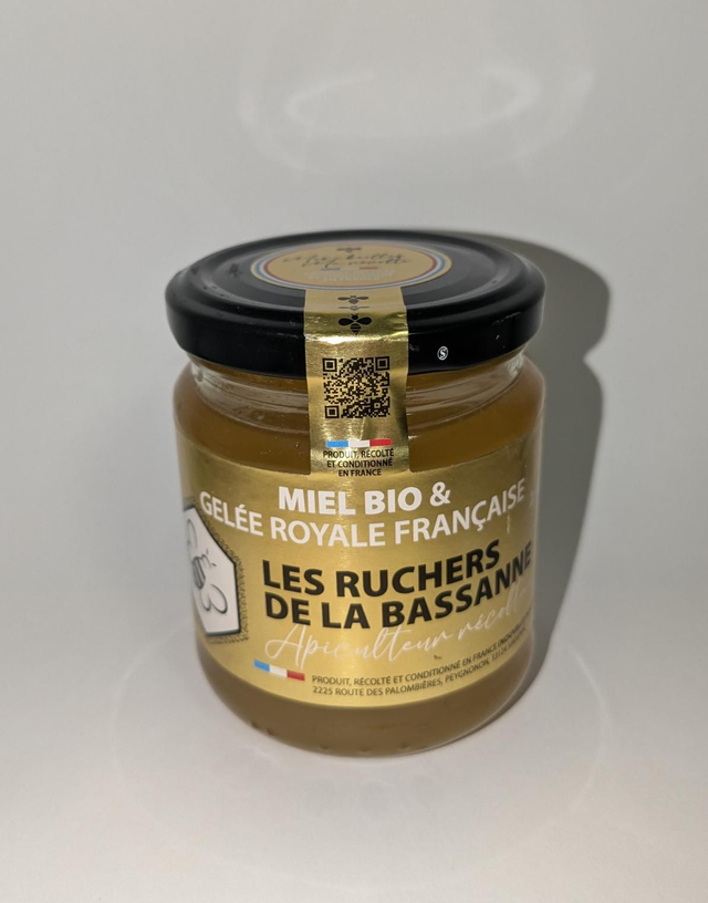 Miel d'acacia à la gelée royale BIO 250g