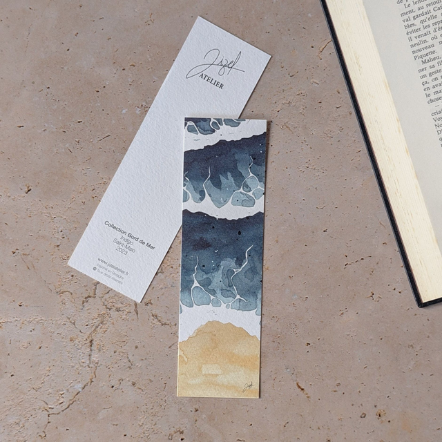 Marque-page - Bord De Mer - Indigo