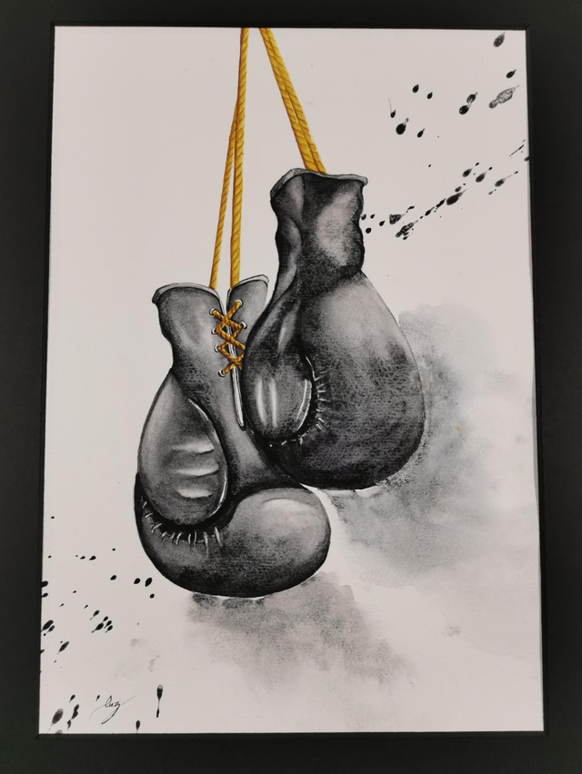 Dark gloves