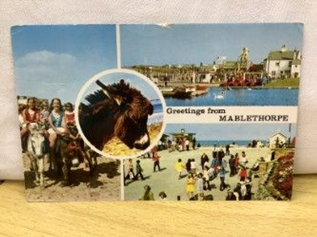 Greetings from Mablethorpe. Lincolnshire, Posted 1988 A Sapphire Card Vintage postcard Our Ref no. R493 £2.50